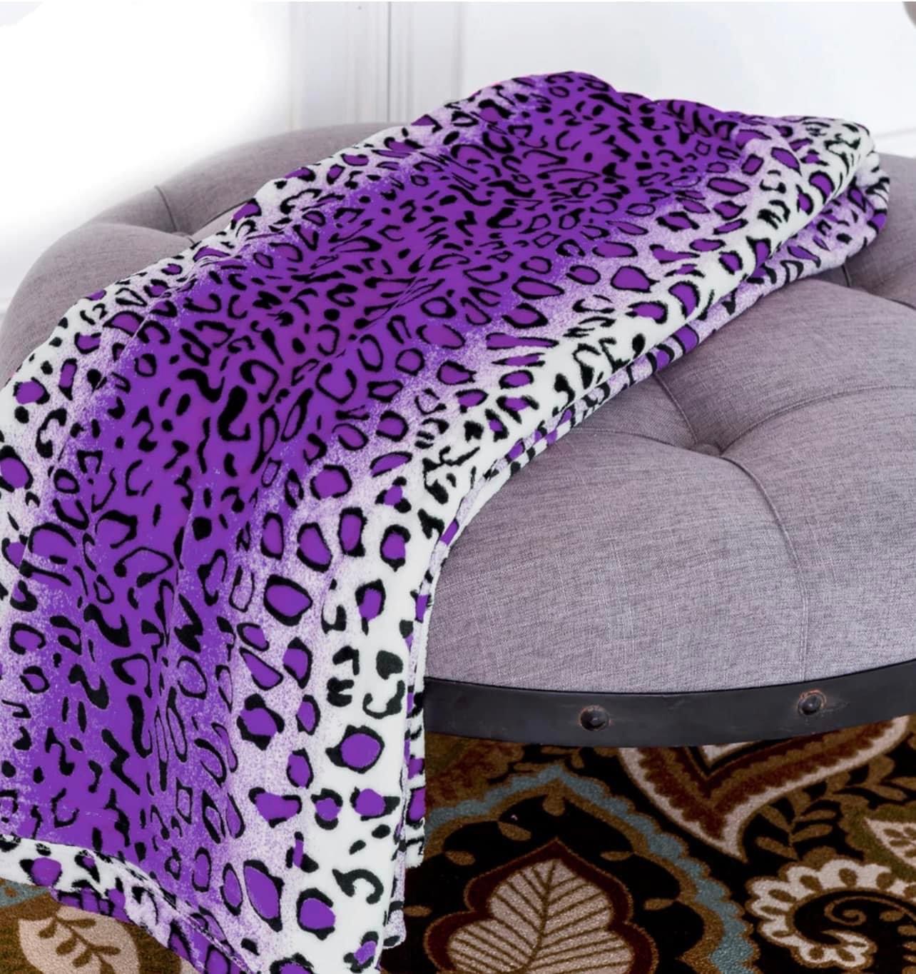 Custom soft print woven luxury chunky fleece blanket throw king size